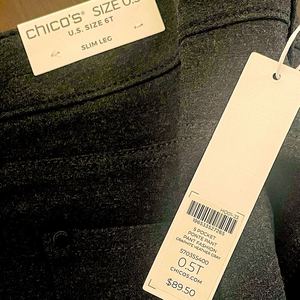 Chico’s Ponte 5-pocket slim pants